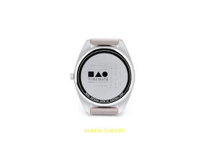 Einzeigeruhr für Damen von TIMEMATE - Mate 302 Silver Rosé White